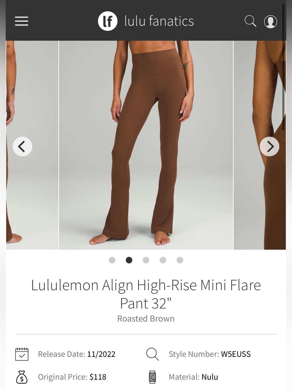 Lululemon Align High-Rise Mini Flare Pant 32”